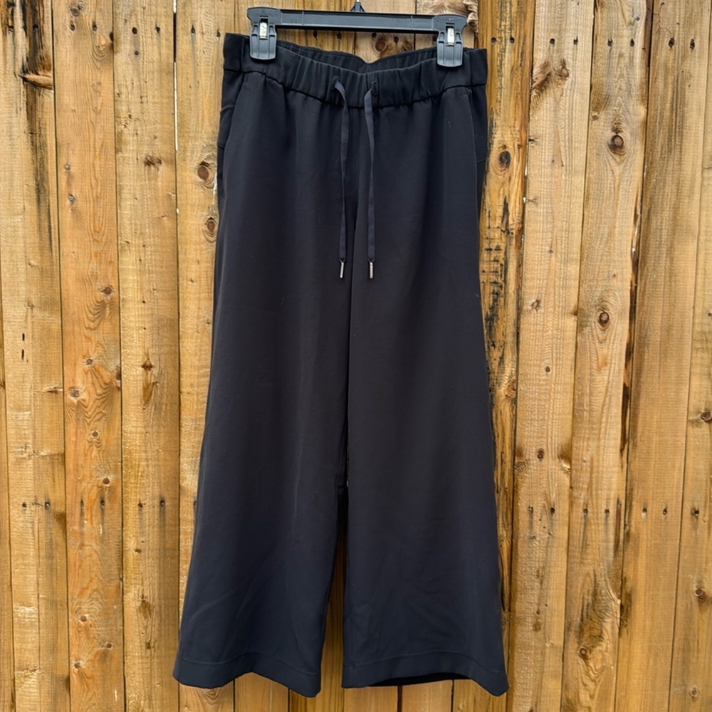 lululemon athletica Black Wide-Leg Track Pants